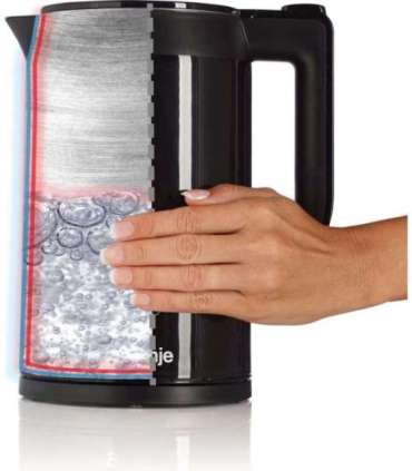 Gorenje Kettle K17DWDII Electric 2200 W 1.7 L Stainless Steel 360° rotational base Black