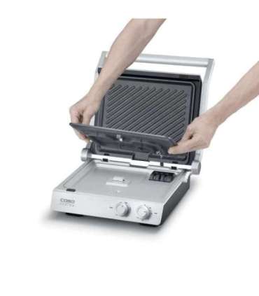 Caso Double Contact Grill SteakChef Contact grill 2000 W Stainless Steel