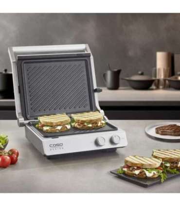 Caso Double Contact Grill SteakChef Contact grill 2000 W Stainless Steel