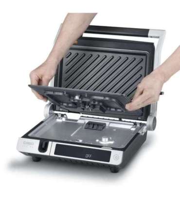 Caso Double Contact Grill with Thermocontrol SteakMaster Pro Contact grill 2000 W Stainless Steel/Black