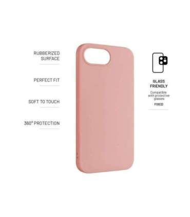 Fixed Story Back Cover Apple iPhone 16e Rubber Pink