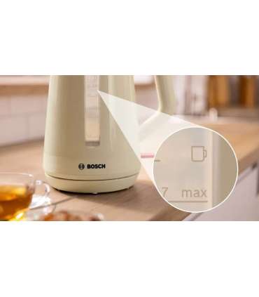 Bosch Kettle TWK1M127 Electric 2400 W 1.7 L Plastic Creamy