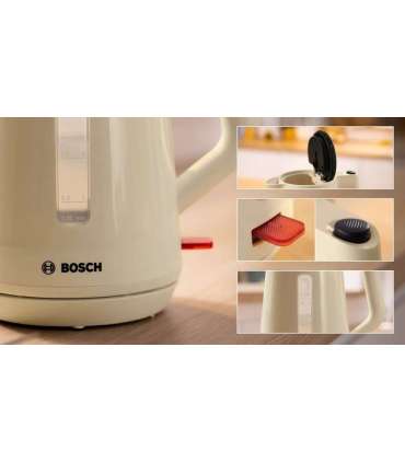 Bosch Kettle TWK1M127 Electric 2400 W 1.7 L Plastic Creamy