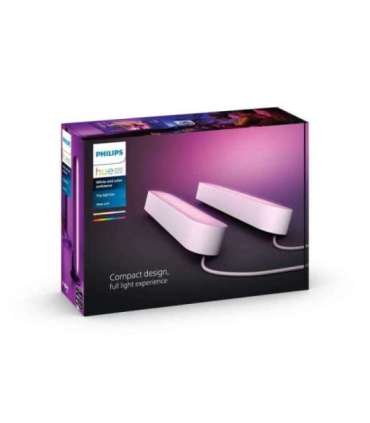 Philips Hue Play WCA Lightbar Base, Twin pack, White|42 W|2000-6500 Hue White Colour Ambiance