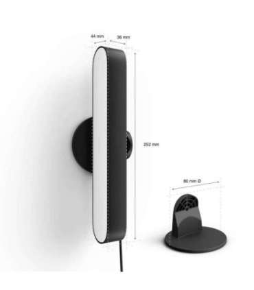 Philips Hue Play WCA Lightbar Base, Black|42 W|2000-6500 Hue White Colour Ambiance