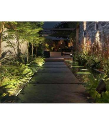 Philips Hue WCA Appear Outdoor Wall Lantern, Inox 8 W 2000-6500 Hue White Colour Ambiance