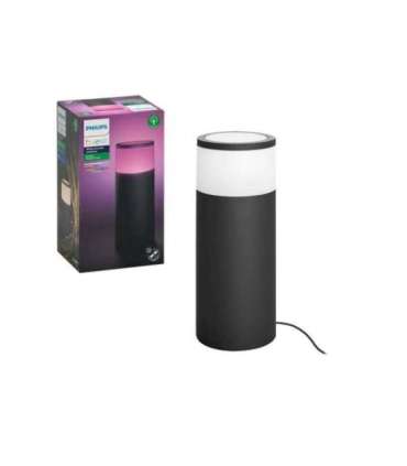 Philips Hue WCA Calla Outdoor Bollard, Black 8 W 2000-6500 Hue White Colour Ambiance
