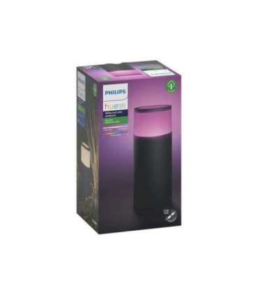 Philips Hue WCA Calla Outdoor Bollard, Black 8 W 2000-6500 Hue White Colour Ambiance