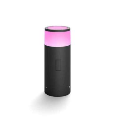 Philips Hue WCA Calla Outdoor Bollard, Black 8 W 2000-6500 Hue White Colour Ambiance