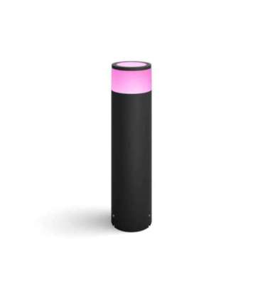 Philips Hue WCA Calla Outdoor Large Bollard, Black 8 W 2000-6500 Hue White Colour Ambiance