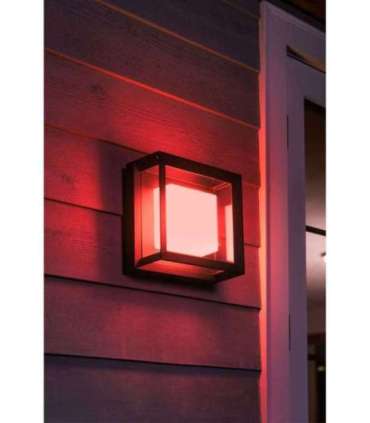 Philips Hue WCA Econic Outdoor Square Wall Lantern 15 W 2000-6500 Hue White Colour Ambiance