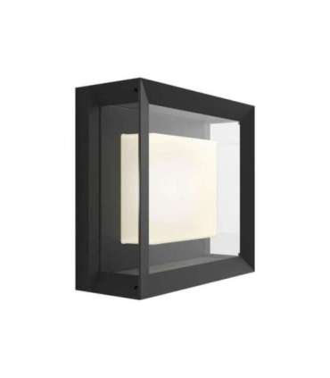 Philips Hue WCA Econic Outdoor Square Wall Lantern 15 W 2000-6500 Hue White Colour Ambiance