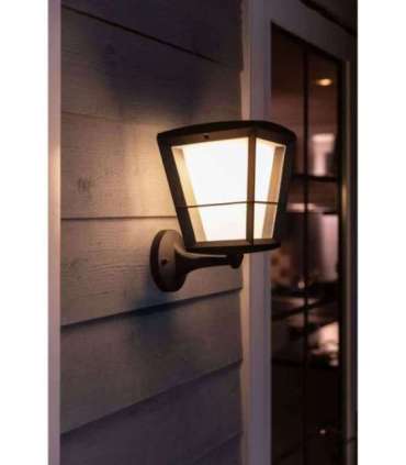 Philips Hue WCA Econic Outdoor Wall Lantern Up 15 W 2000-6500 Hue White Colour Ambiance