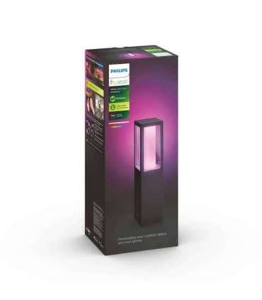Philips Hue WCA Impress Outdoor Pedestal Lantern 24V 8 W 2000-6500 Hue White Colour Ambiance