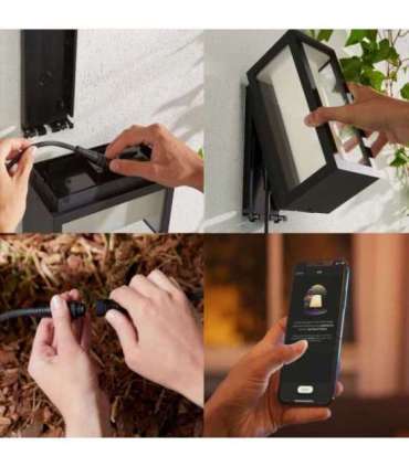 Philips Hue WCA Impress Outdoor Wall Lantern 24V 8 W 2000-6500 Hue White Colour Ambiance