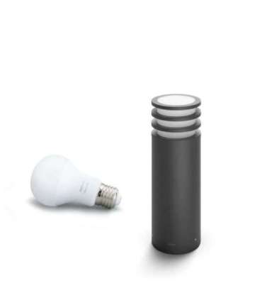 Philips Hue Lucca Outdoor Pedestal Lantern E27 9 W Warm white