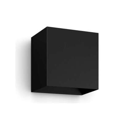 Philips Hue WCA Resonate Outdoor Downward Wall Lantern, Black 8 W 2000-6500 Hue White Colour Ambiance