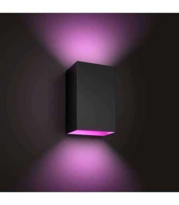 Philips Hue WCA Resonate Outdoor Wall Lantern, Black 8 W 2000-6500 Hue White Colour Ambiance