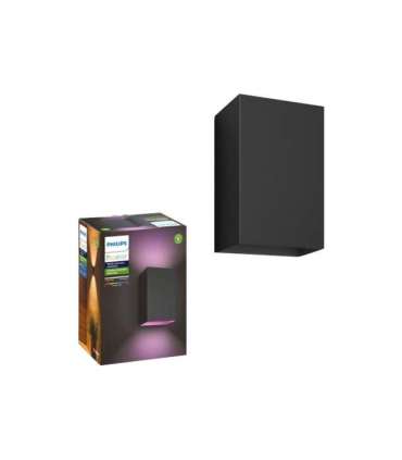 Philips Hue WCA Resonate Outdoor Wall Lantern, Black 8 W 2000-6500 Hue White Colour Ambiance