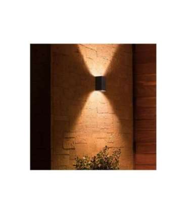Philips Hue WCA Resonate Outdoor Wall Lantern, Black 8 W 2000-6500 Hue White Colour Ambiance