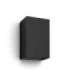 Philips Hue WCA Resonate Outdoor Wall Lantern, Black 8 W 2000-6500 Hue White Colour Ambiance