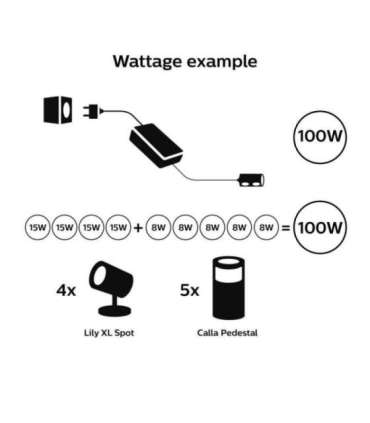 Philips Hue 100W Outdoor PSU with Plug