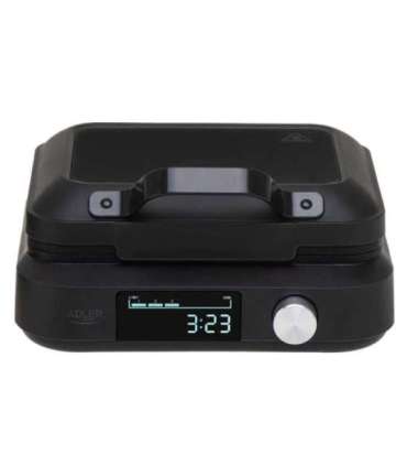 Adler Waffle Maker with LED Display AD 3087 2200 W Number of pastry 2 Belgium Black