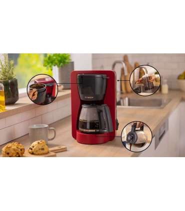 Bosch Coffee Maker TKA2M114 MyMoment Drip 1200 W Red