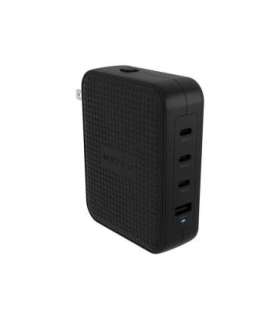 Hyper HyperJuice 145W USB-C GaN Travel Charger with 4 Ports - Black Hyper