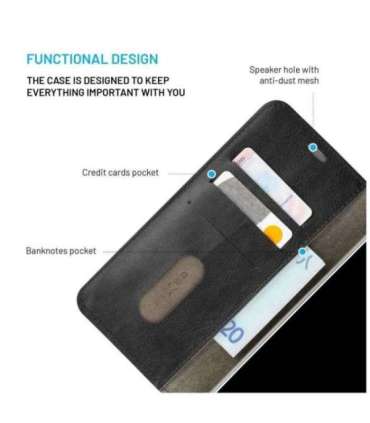 Fixed Opus Book Case Xiaomi 15 Leather Black