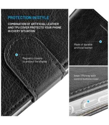 Fixed Opus Book Case Xiaomi 15 Leather Black