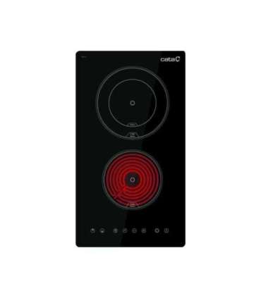 CATA Hob TD 3002 BK Vitroceramic Number of burners/cooking zones 2 Touch Timer Black