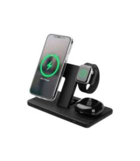 Fixed MagPowerstation 3-in-1 wireless charging stand with MagSafe mount support FIXMPOS-BK