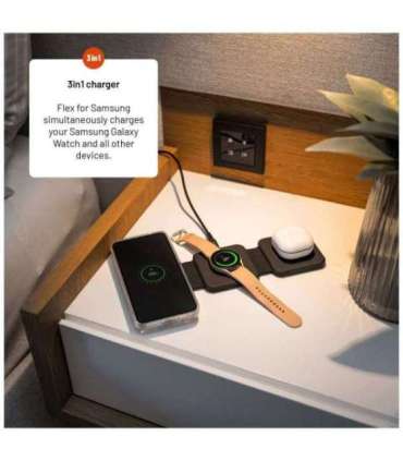 Fixed Wireless Foldable Charger 3in1 Flex for Samsung FIXFLE-SA-BK