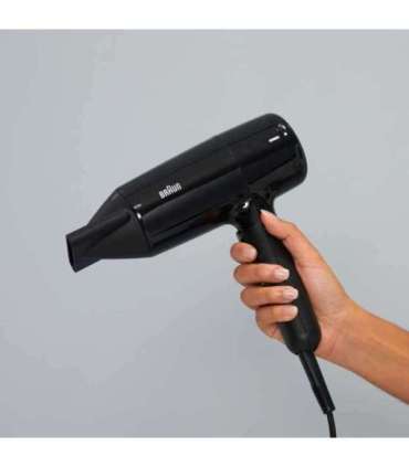 Braun Hair dryer BRHD225E 2200 W Number of temperature settings 3 Ionic function Diffuser nozzle Black