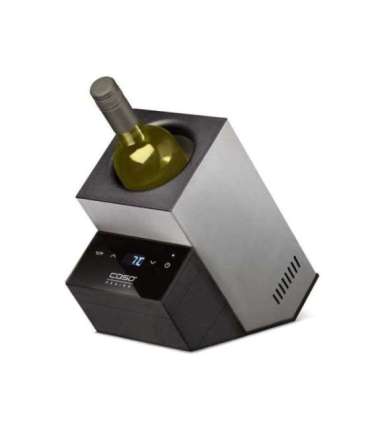 Caso Wine Cooler WineCase Deluxe Inox Bottles capacity 1 Black/Silver