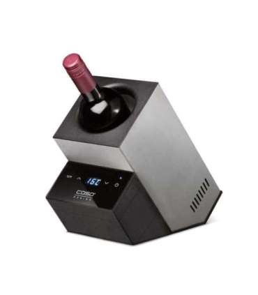 Caso Wine Cooler WineCase Deluxe Inox Bottles capacity 1 Black/Silver