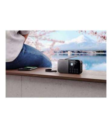 Sharp OSAKA Pocket/Handheld Portable Digital Radio DR-P520(GY) Bluetooth