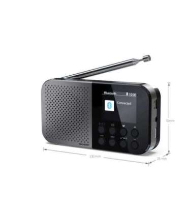 Sharp OSAKA Pocket/Handheld Portable Digital Radio DR-P520(GY) Bluetooth