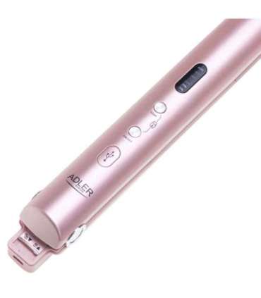 Adler Cordless Hair Straightener AD 2327 Ceramic heating system Display LED Temperature (min) 160 °C |