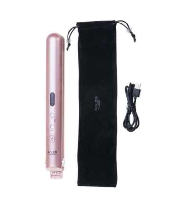 Adler Cordless Hair Straightener AD 2327 Ceramic heating system Display LED Temperature (min) 160 °C |