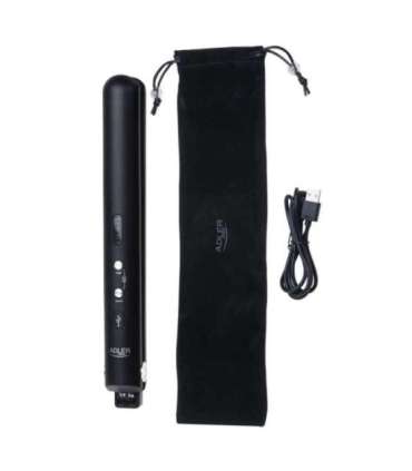 Adler Cordless Hair Straightener AD 2327 Ceramic heating system Display LED Temperature (min) 160 °C |
