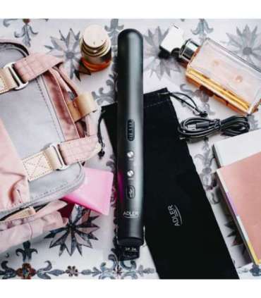 Adler Cordless Hair Straightener AD 2327 Ceramic heating system Display LED Temperature (min) 160 °C |