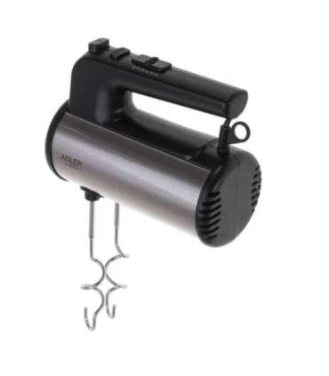Adler Hand mixer AD 4232 Hand Mixer 900 W Number of speeds 5 Turbo mode Black/Stainless Steel
