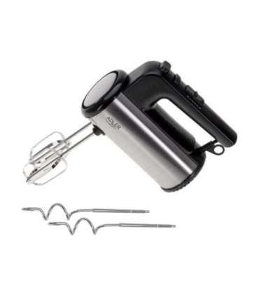 Adler Hand mixer AD 4232 Hand Mixer 900 W Number of speeds 5 Turbo mode Black/Stainless Steel