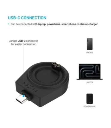 Fixed Charging USB-C adapter FIXED for smartwatch Garmin Fenix ​​5/6/7/7X/8, Epix, Venu 2/3/3S, Vívoactive 3/4/5