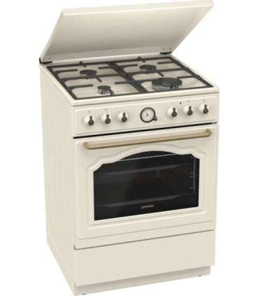 Gorenje Cooker GKS6C71CLI Hob type Gas Oven type Electric Gold Width 60 cm Depth 60 cm 71 L