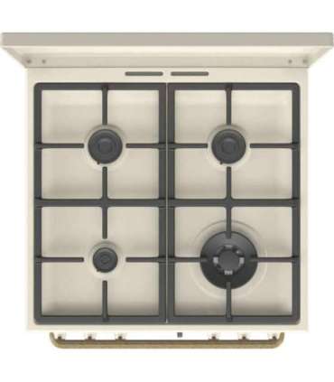 Gorenje Cooker GKS6C71CLI Hob type Gas Oven type Electric Gold Width 60 cm Depth 60 cm 71 L