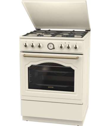 Gorenje Cooker GKS6C71CLI Hob type Gas Oven type Electric Gold Width 60 cm Depth 60 cm 71 L