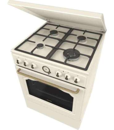 Gorenje Cooker GKS6C71CLI Hob type Gas Oven type Electric Gold Width 60 cm Depth 60 cm 71 L